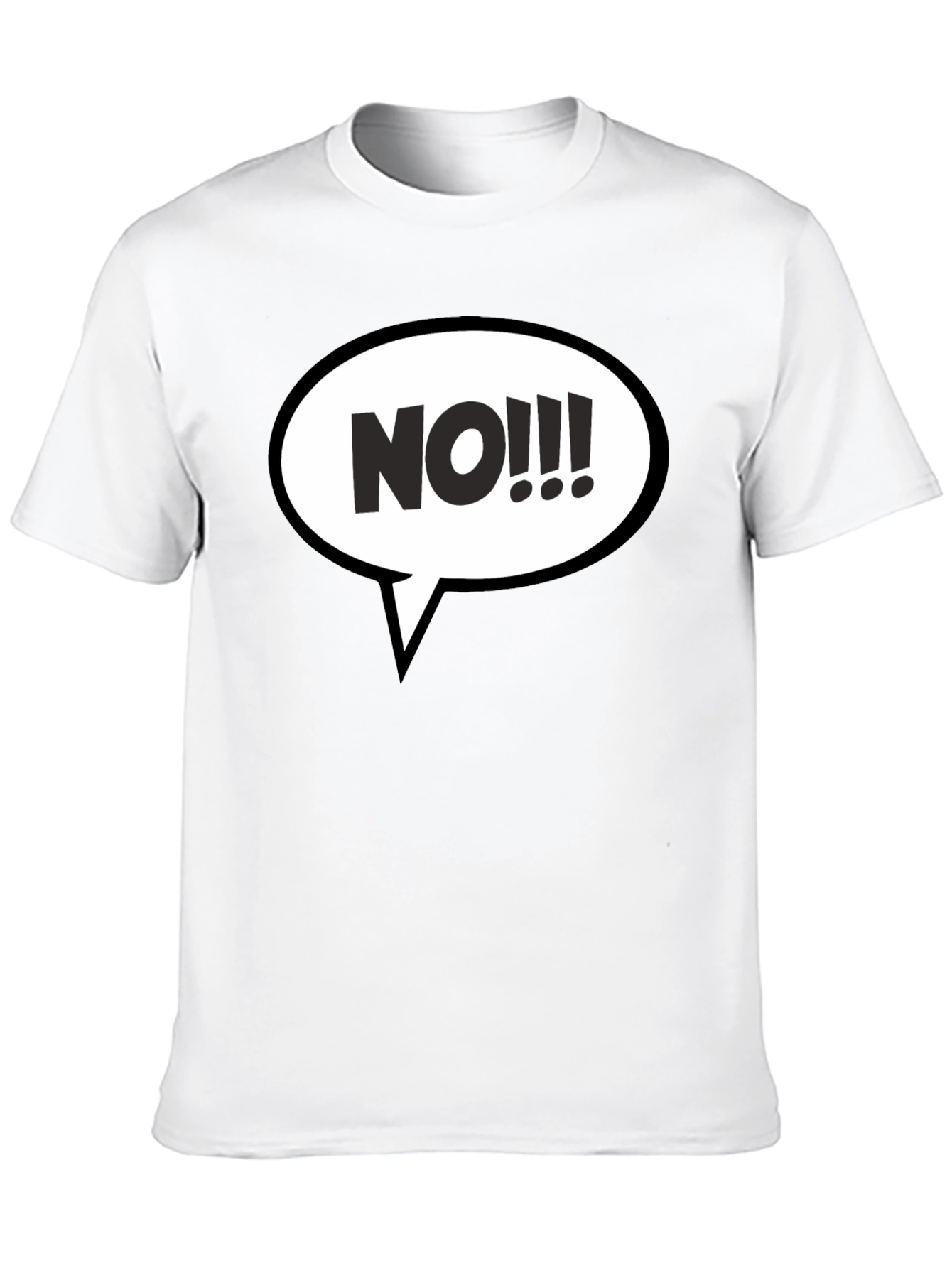 NO!!! Graphic T-Shirt - Black