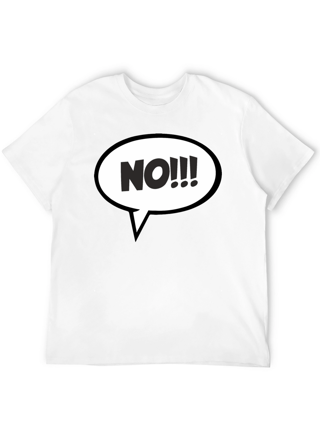 NO!!! Graphic T-Shirt - Black