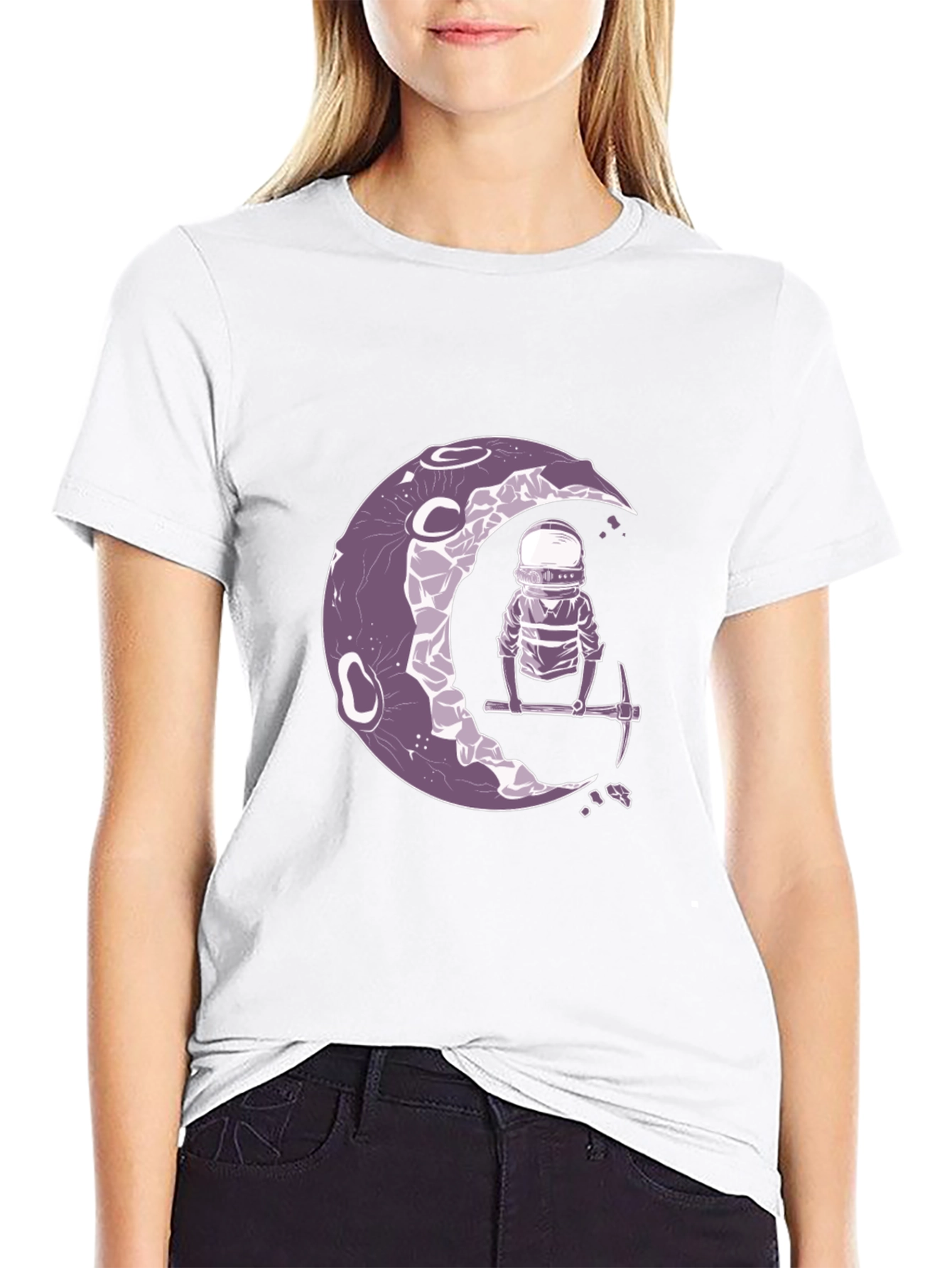 Lunar Miner Graphic Tee - Premium Comfort