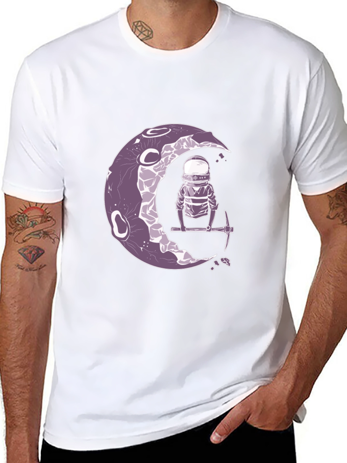 Lunar Miner Graphic Tee - Premium Comfort