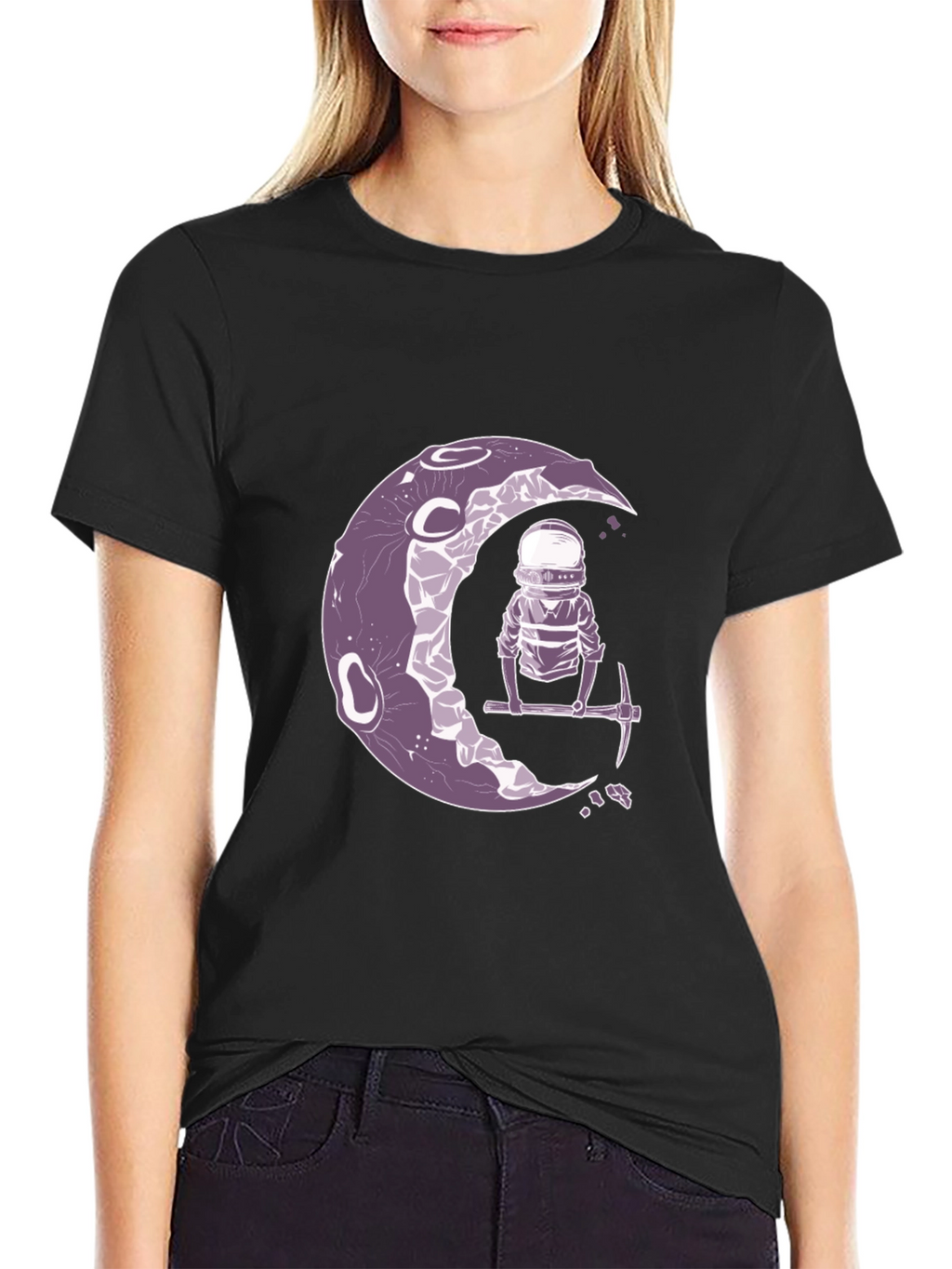 Lunar Miner Graphic Tee - Premium Comfort