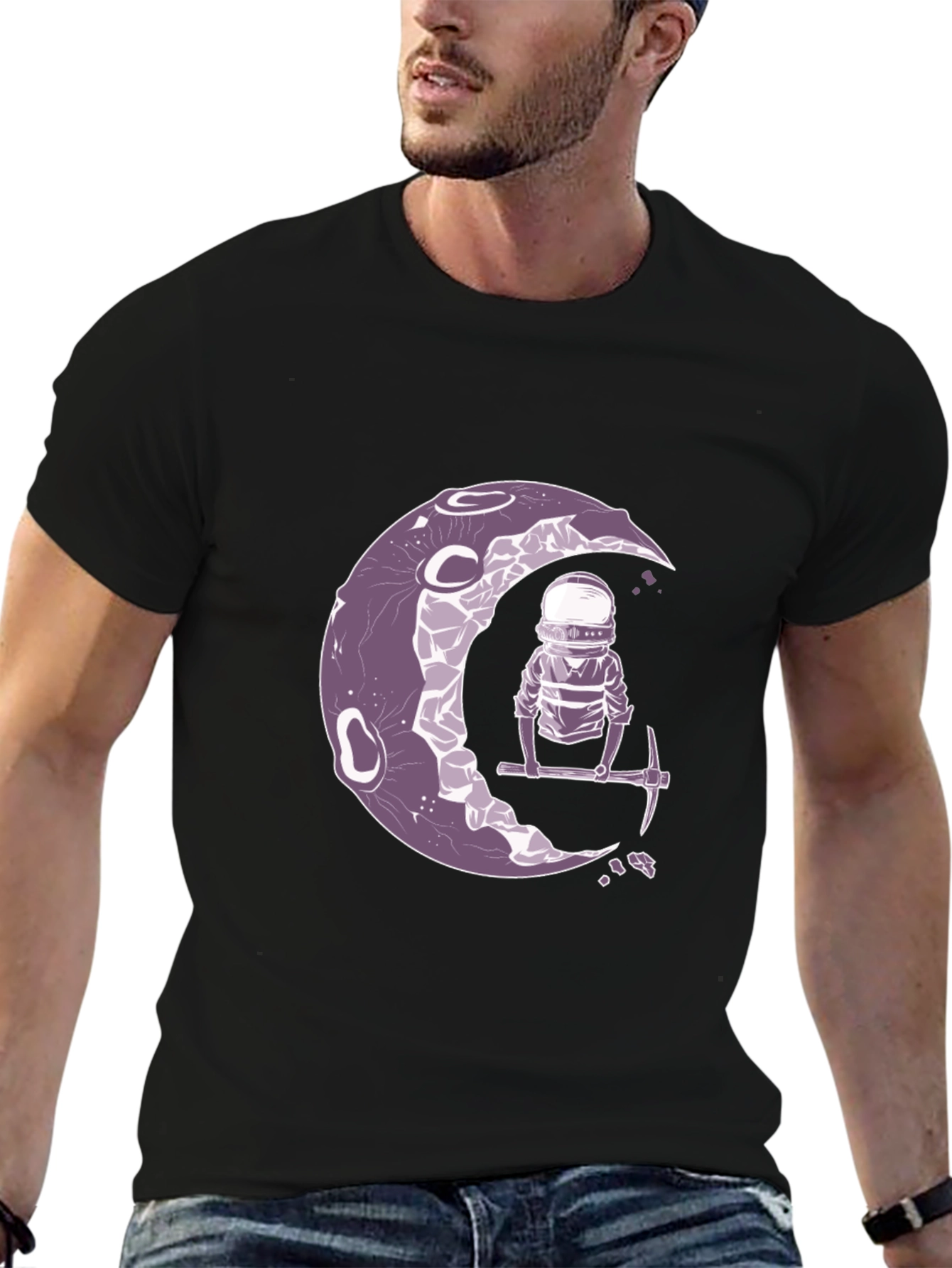 Lunar Miner Graphic Tee - Premium Comfort