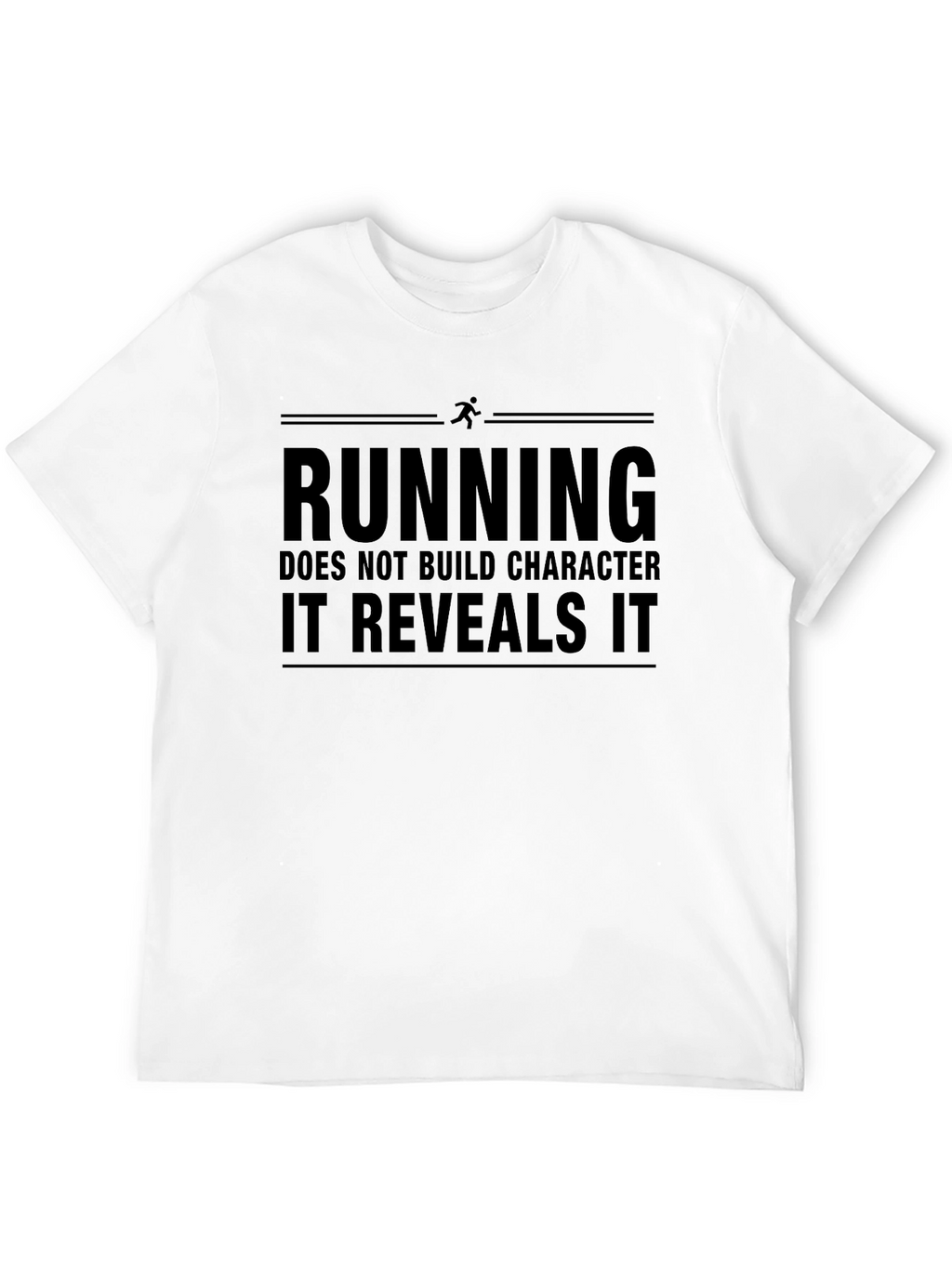 Running Reveals Character Black Graphic T-Shirt