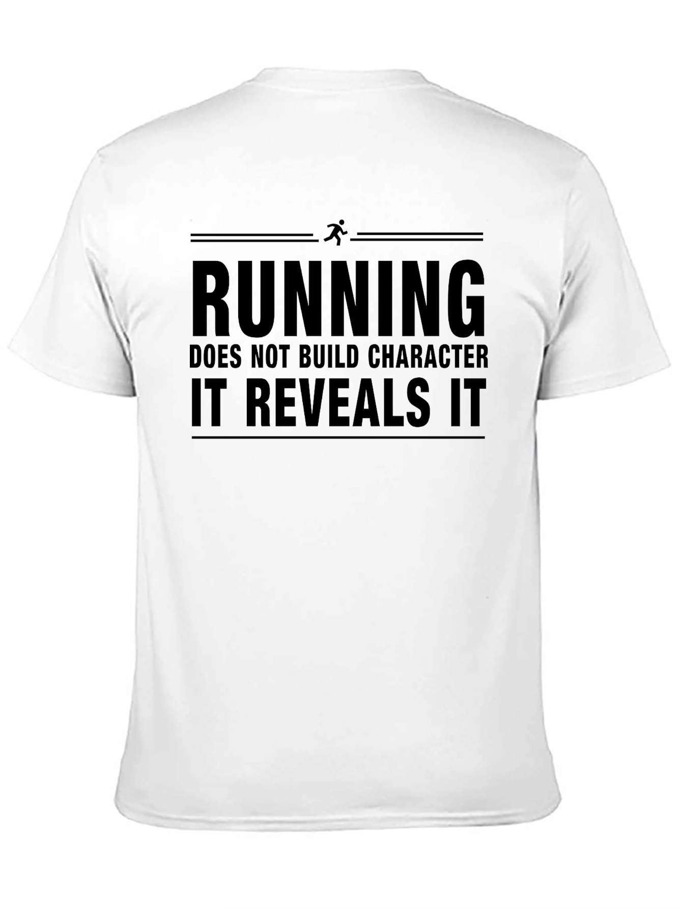 Running Reveals Character Black Graphic T-Shirt