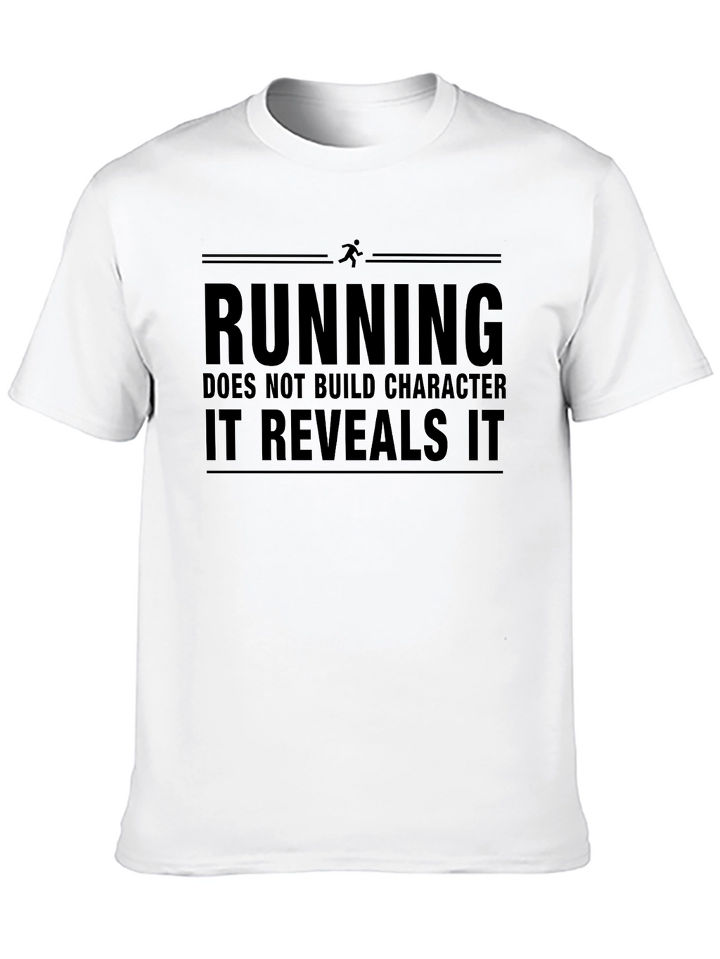 Running Reveals Character Black Graphic T-Shirt