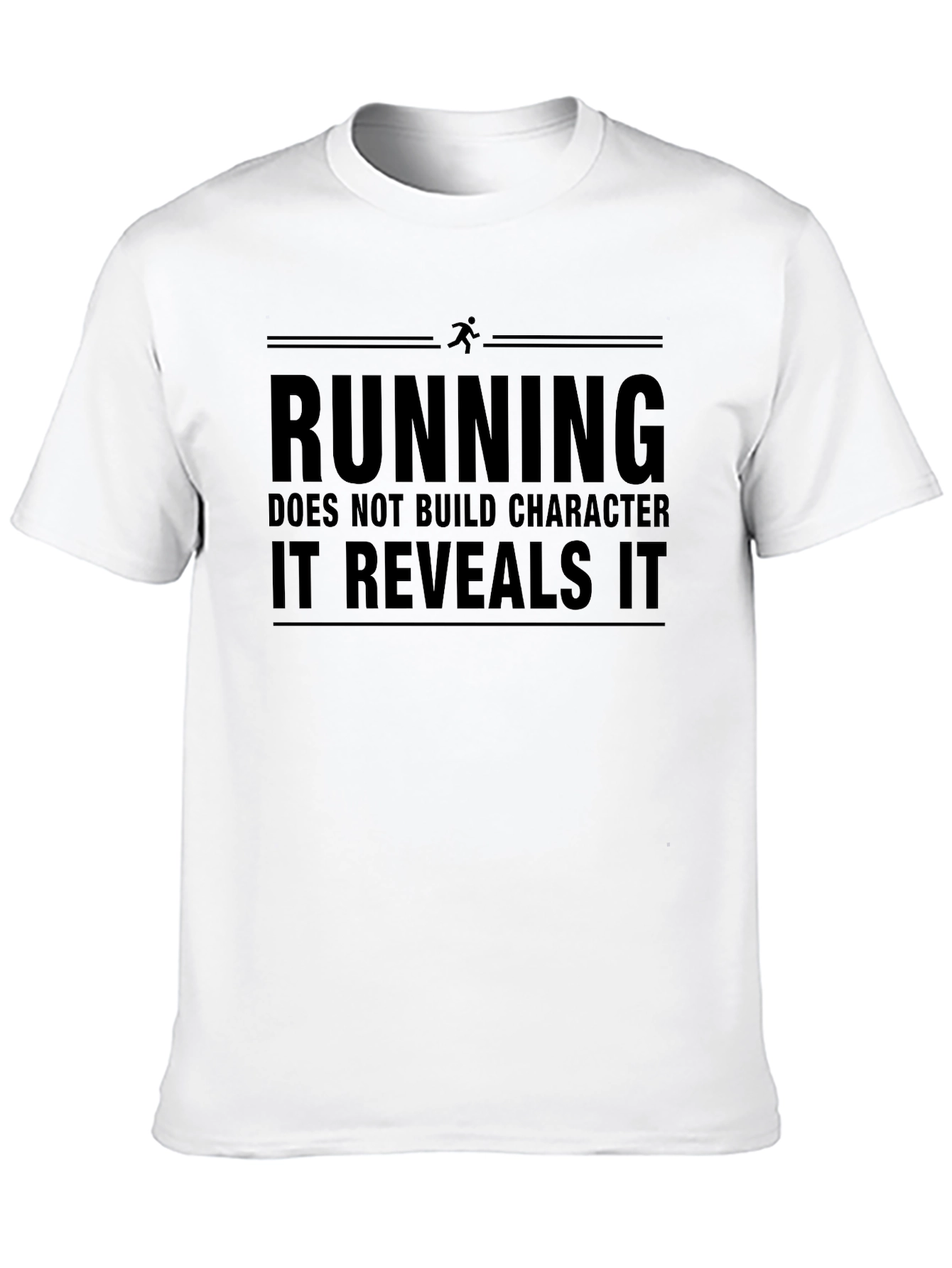 Running Reveals Character Black Graphic T-Shirt