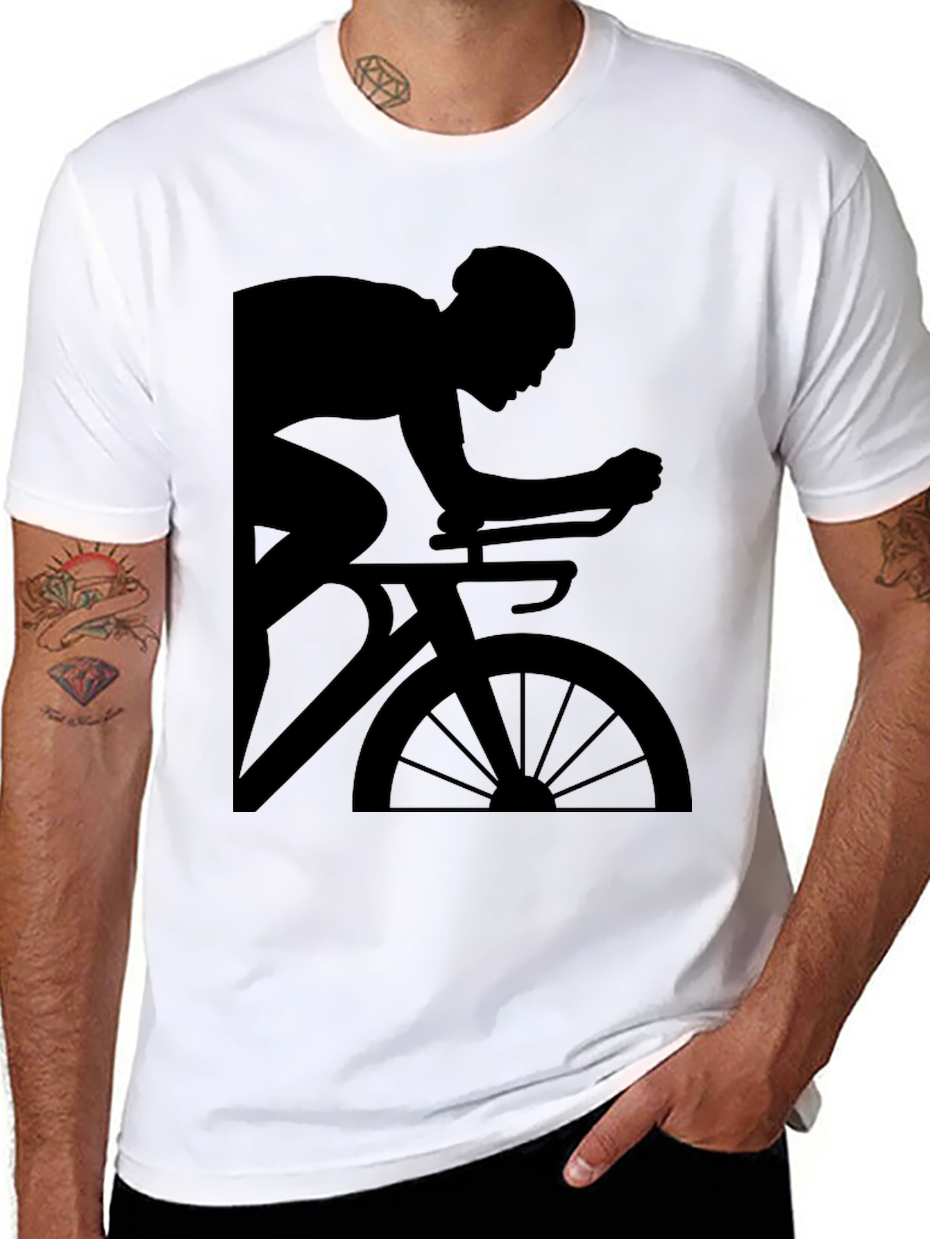 Cyclist Graphic Tee - Ride in Style