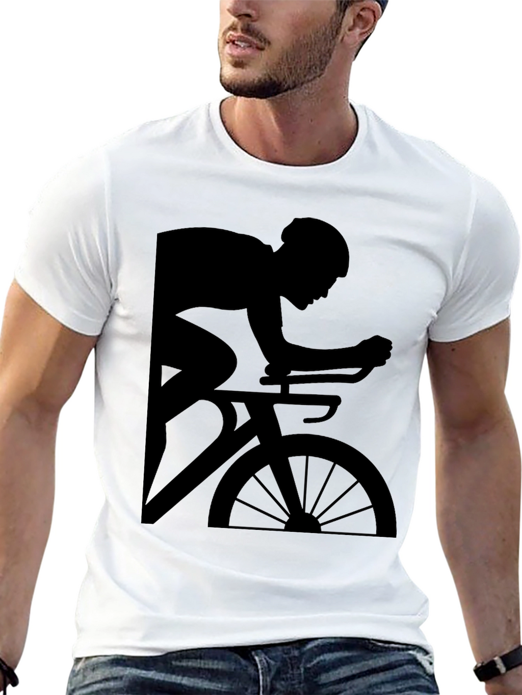Cyclist Graphic Tee - Ride in Style