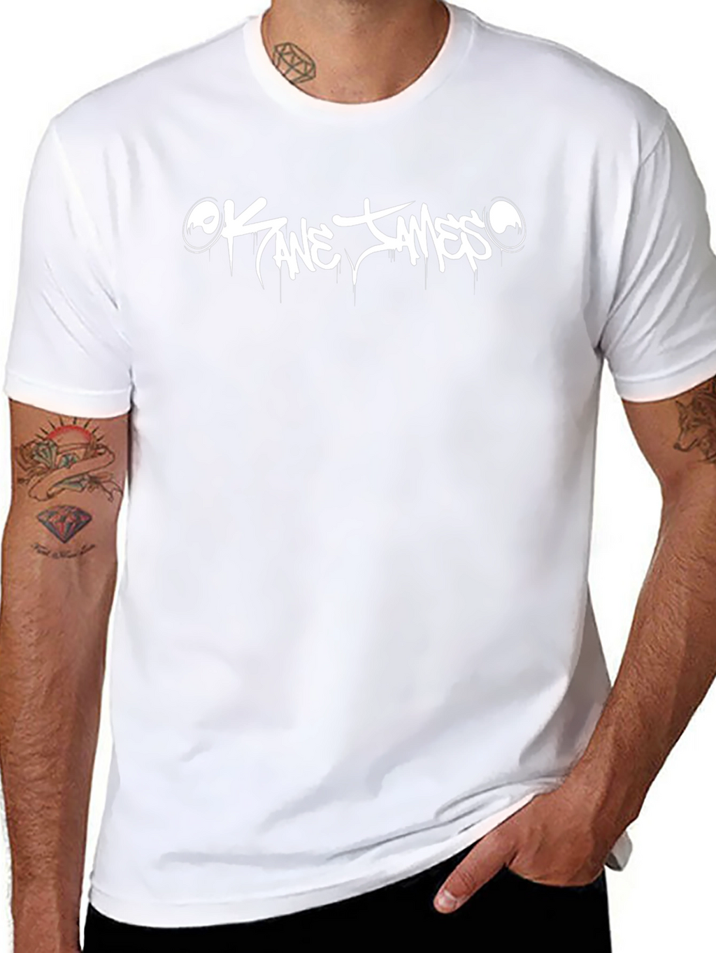 Kane James Graphic Black T-Shirt
