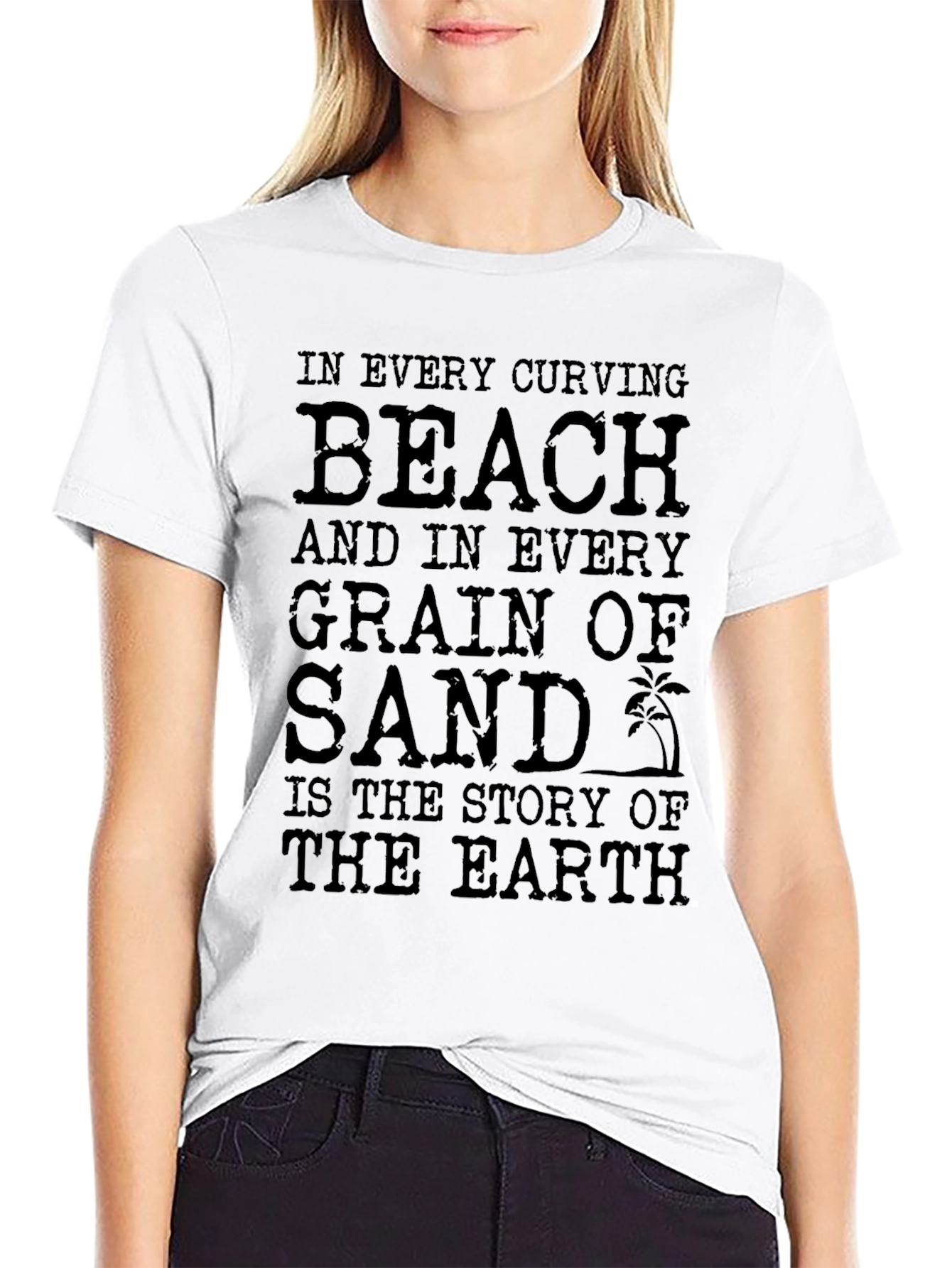 Beach and Sand Story Graphic T-Shirt