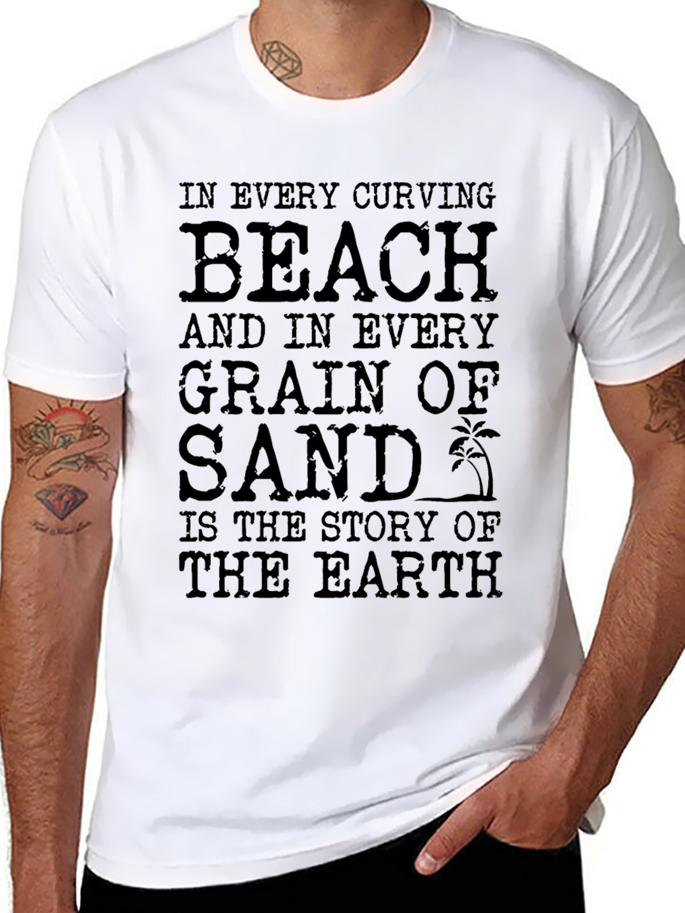 Beach and Sand Story Graphic T-Shirt