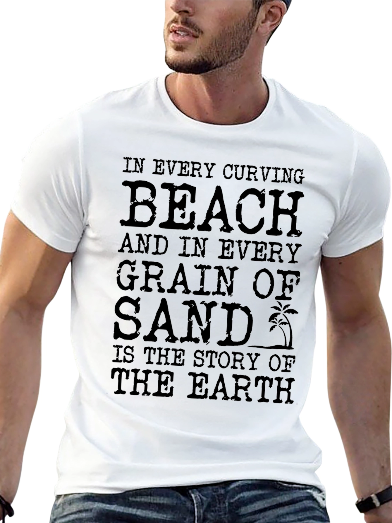 Beach and Sand Story Graphic T-Shirt