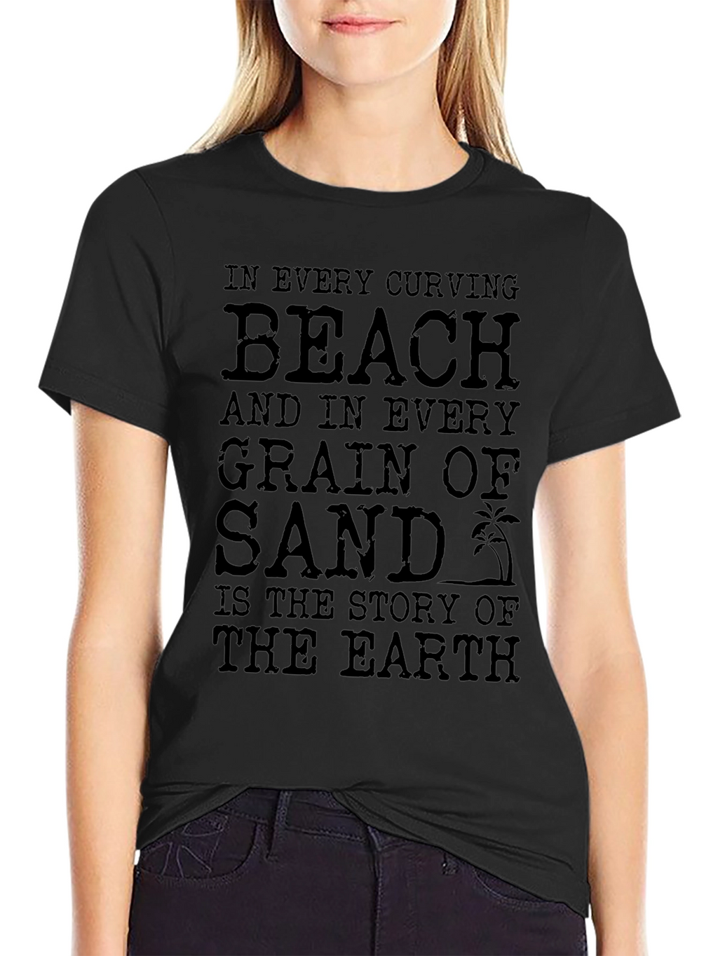 Beach and Sand Story Graphic T-Shirt