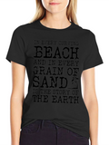 Beach and Sand Story Graphic T-Shirt