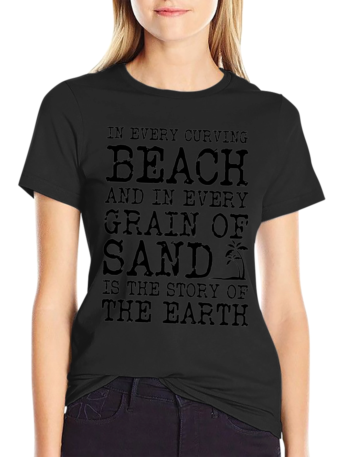 Beach and Sand Story Graphic T-Shirt