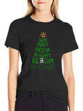 Silent Night Christmas Tree T-Shirt
