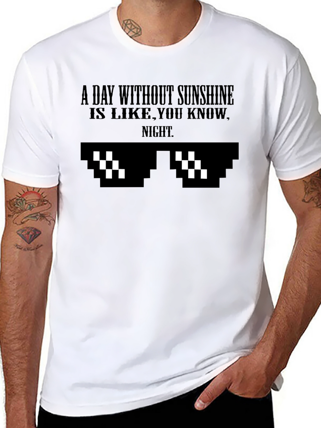 A Day Without Sunshine Funny Graphic Tee