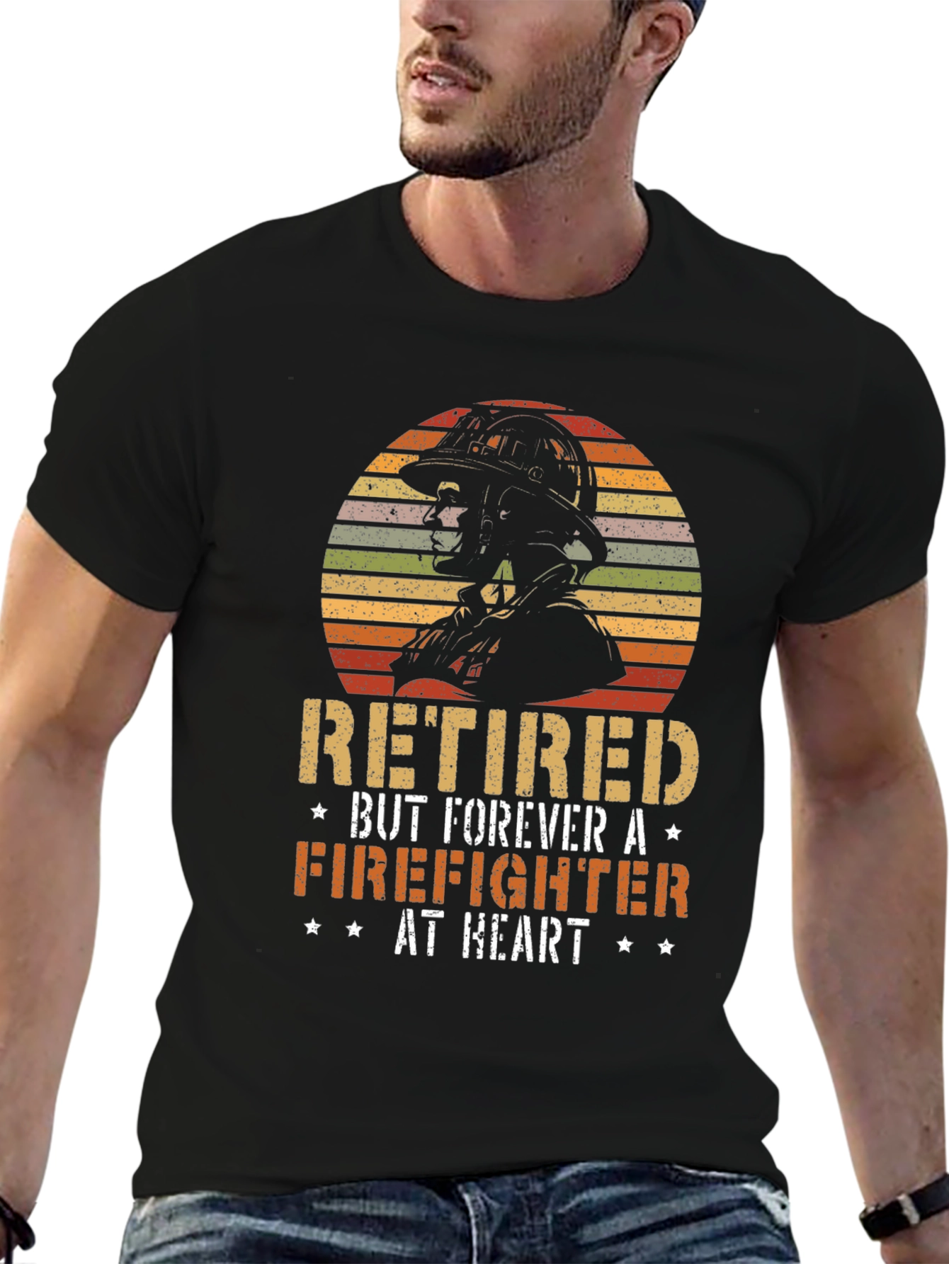 Retired Firefighter Graphic T-Shirt