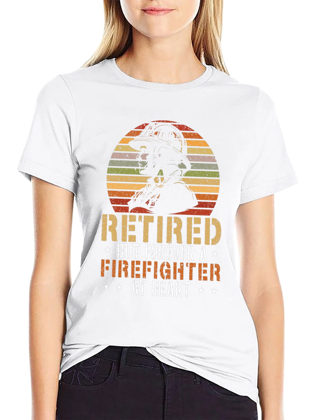 Retired Firefighter Graphic T-Shirt