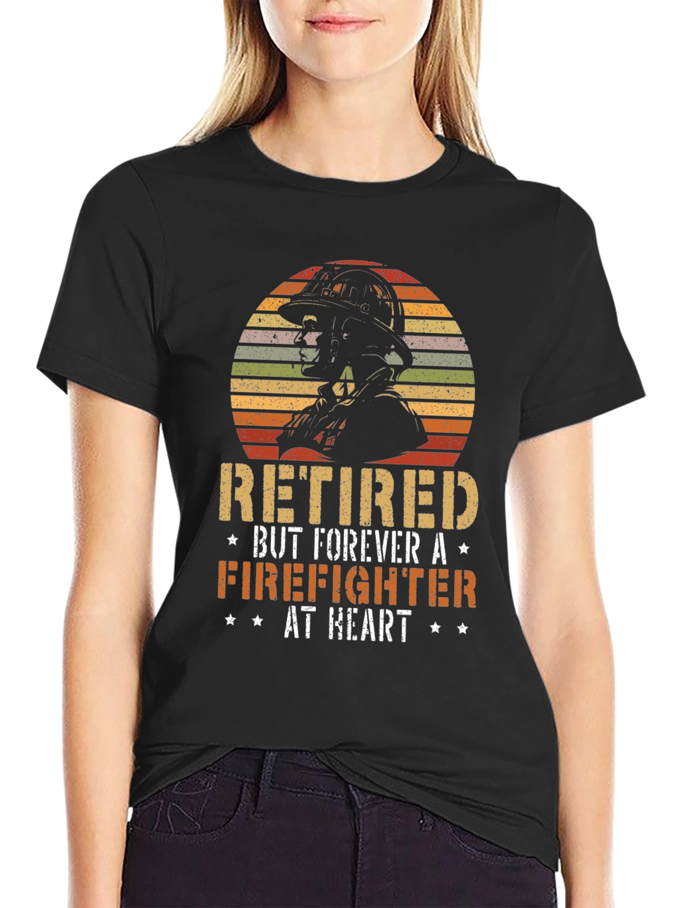 Retired Firefighter Graphic T-Shirt