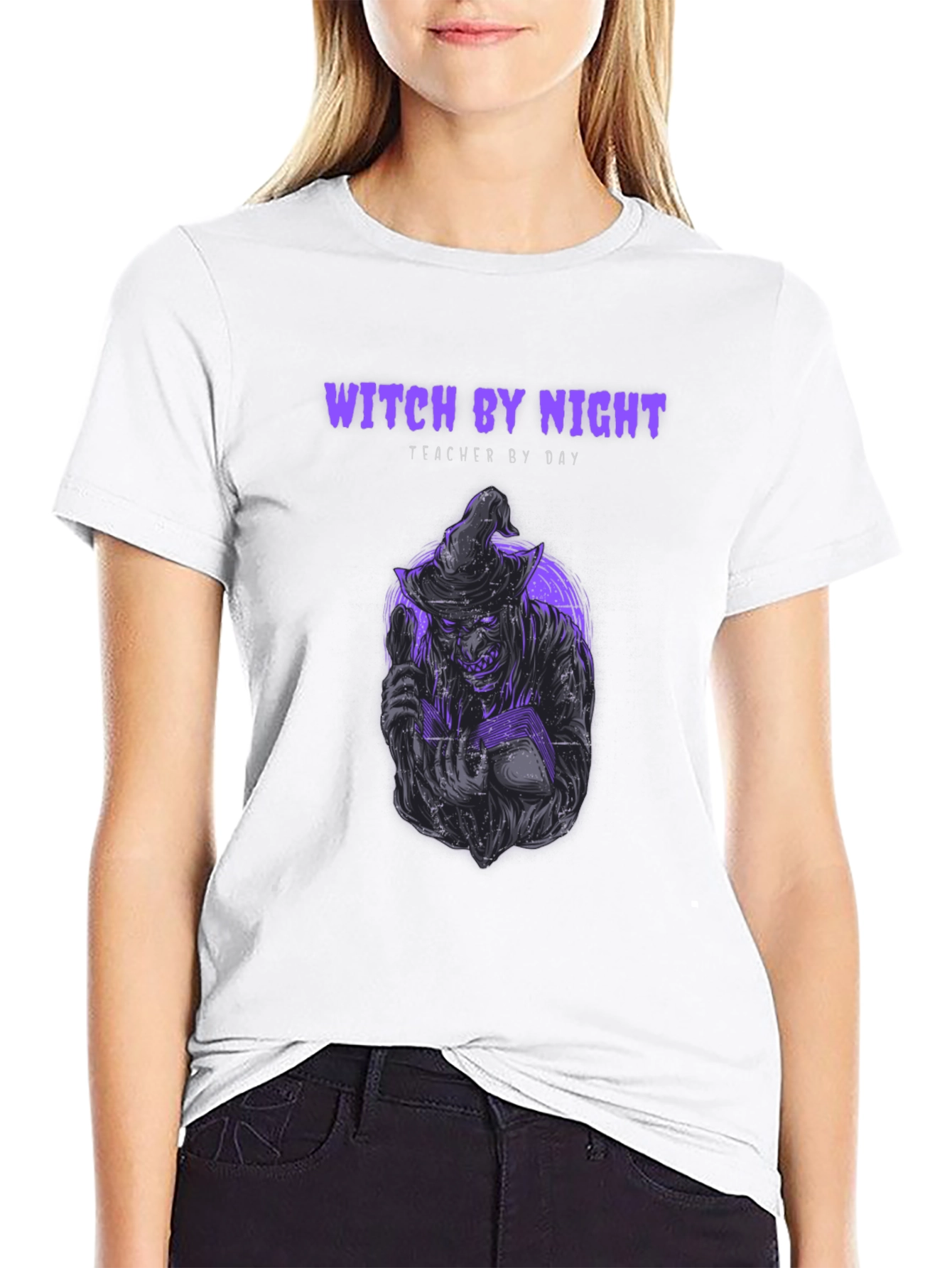Witch By Night Teacher By Day T-Shirt