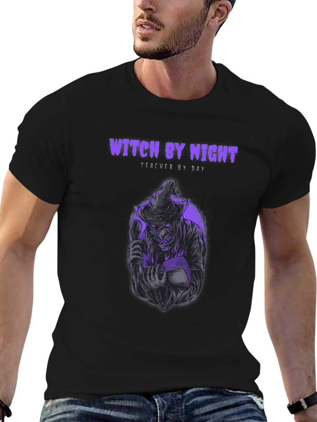 Witch By Night Teacher By Day T-Shirt