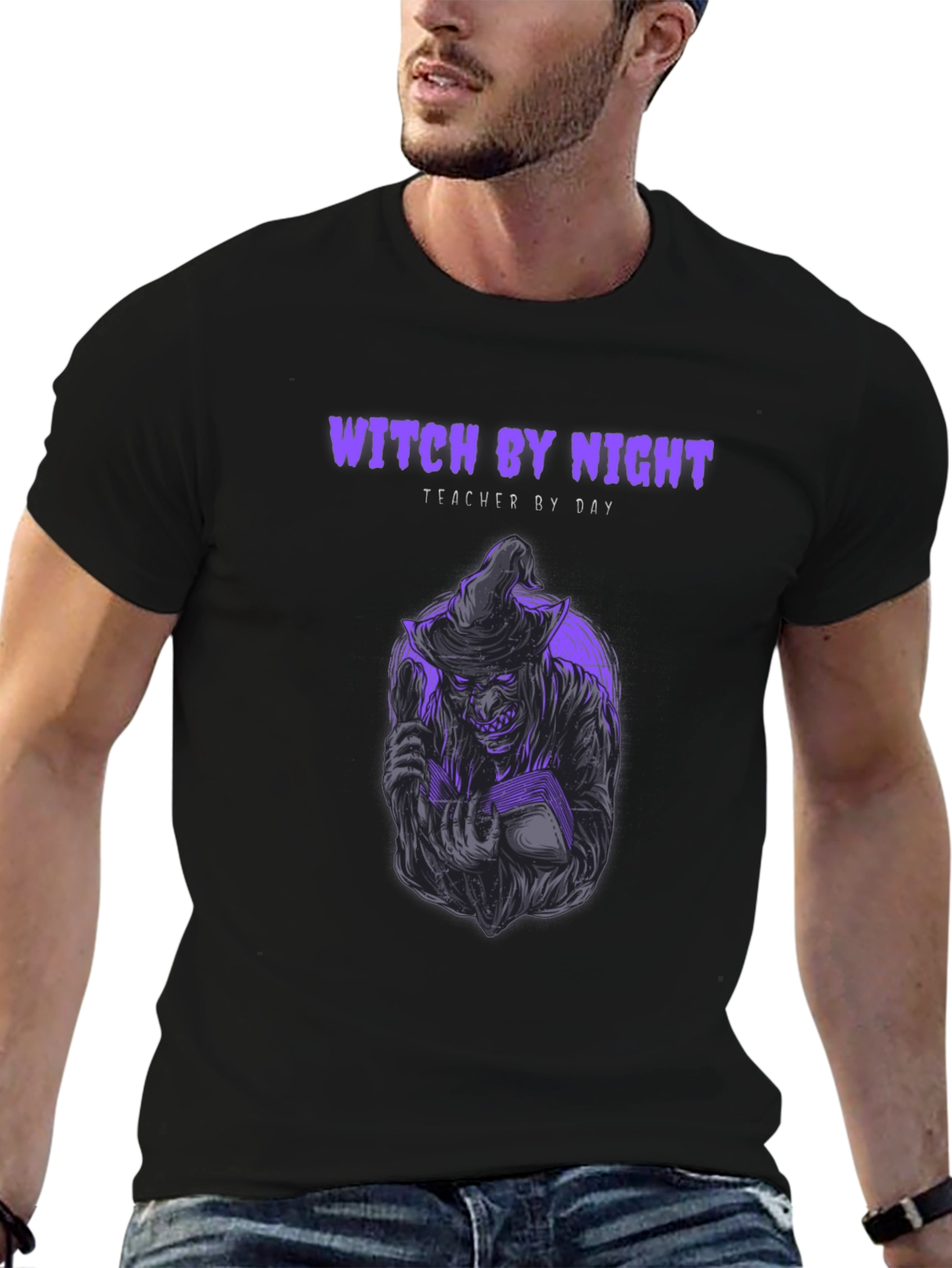 Witch By Night Teacher By Day T-Shirt