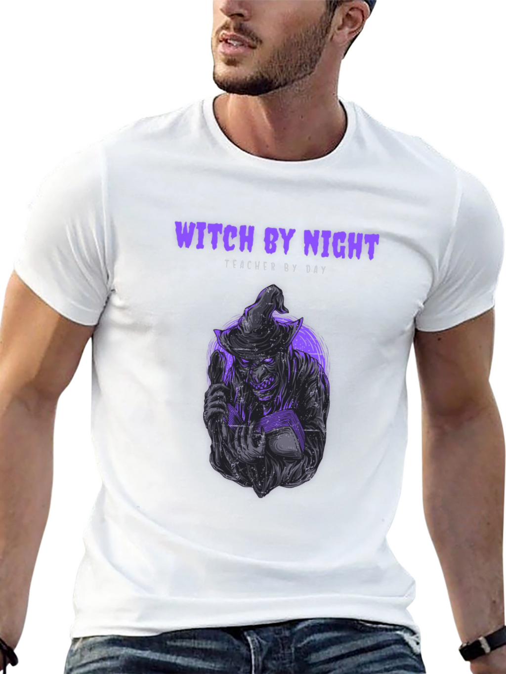Witch By Night Teacher By Day T-Shirt