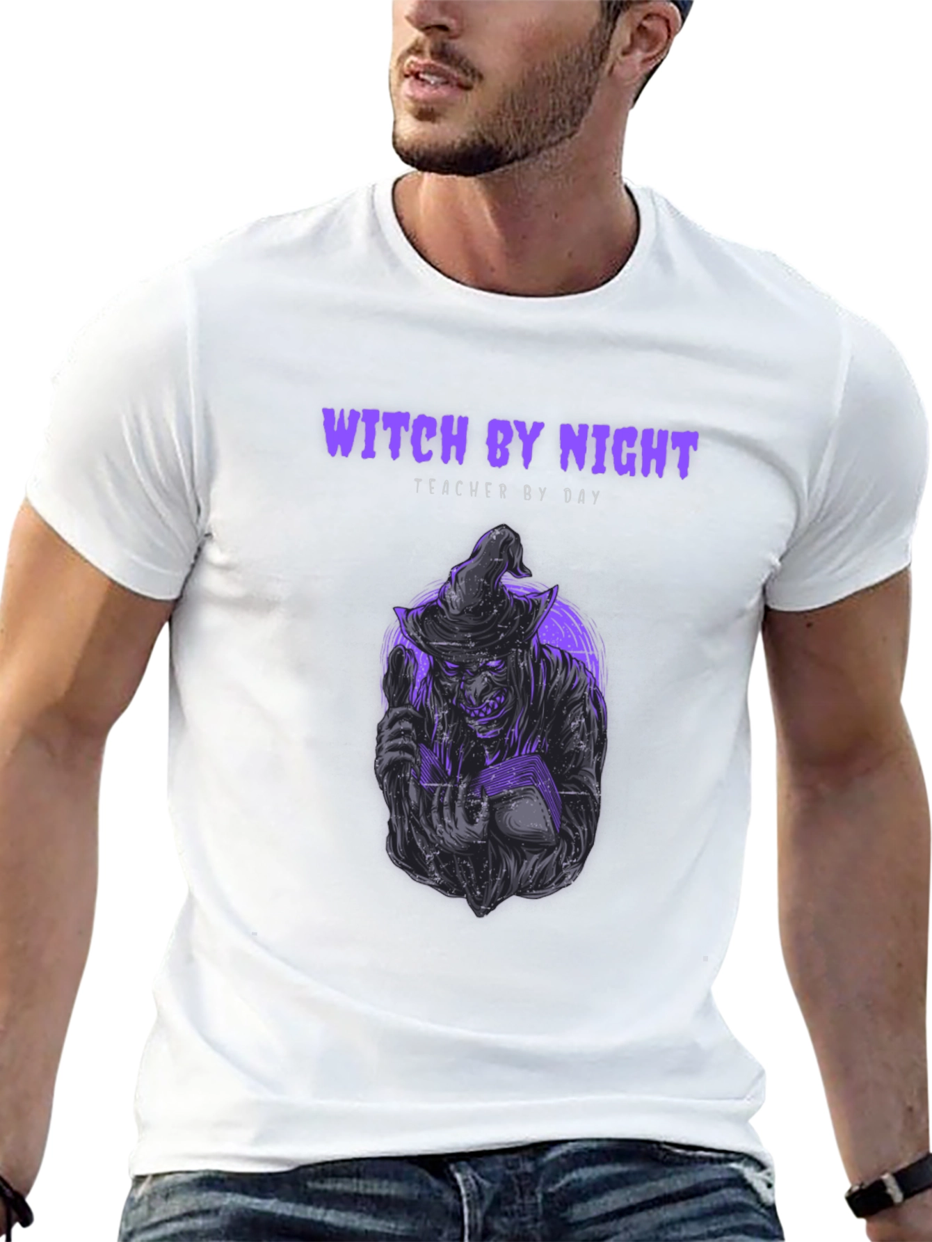 Witch By Night Teacher By Day T-Shirt