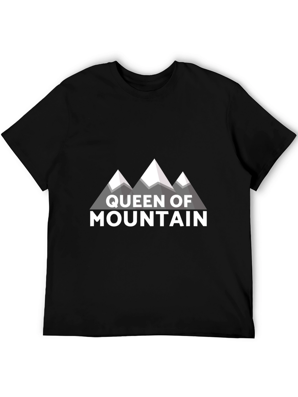 Queen of Mountain Graphic Tee - Black