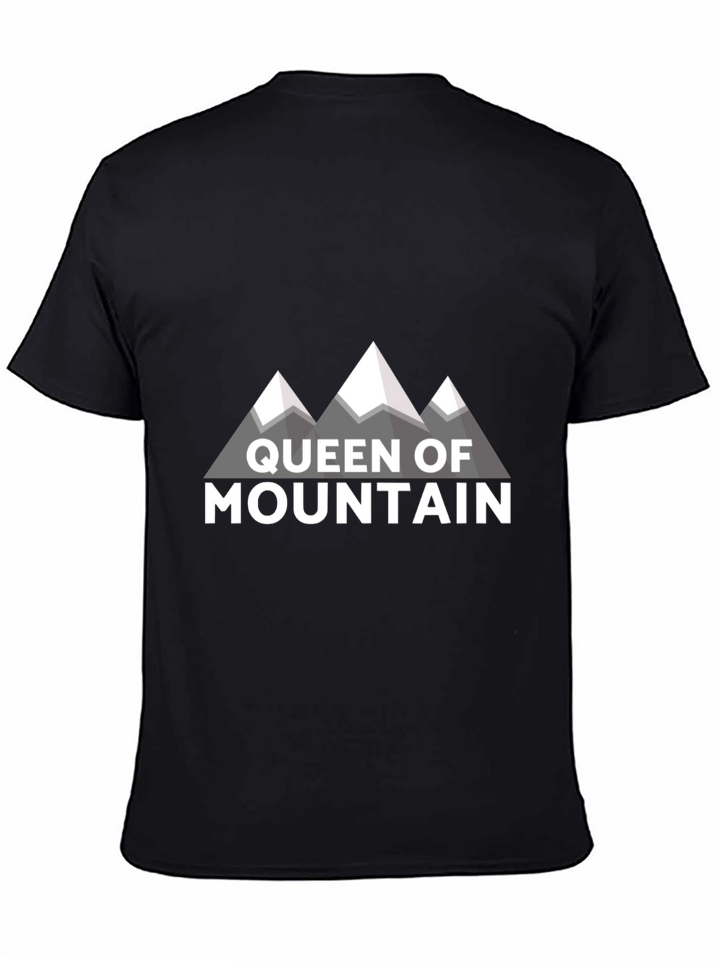 Queen of Mountain Graphic Tee - Black