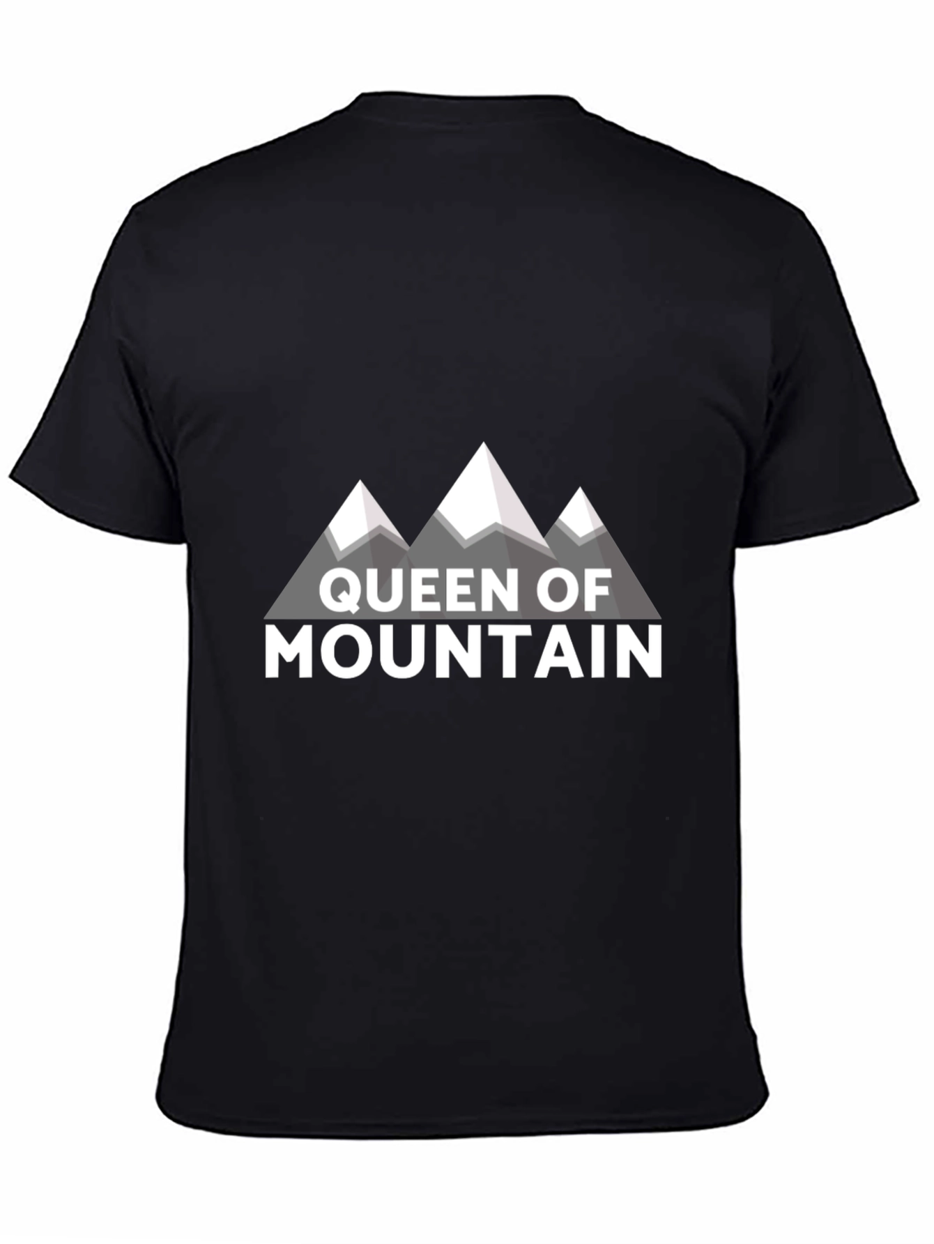 Queen of Mountain Graphic Tee - Black