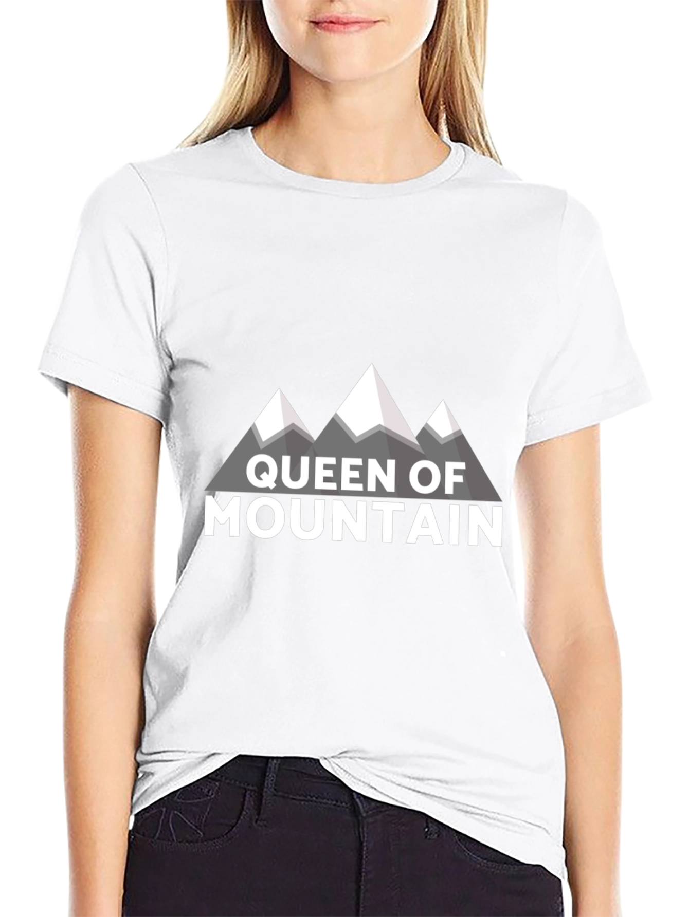 Queen of Mountain Graphic Tee - Black
