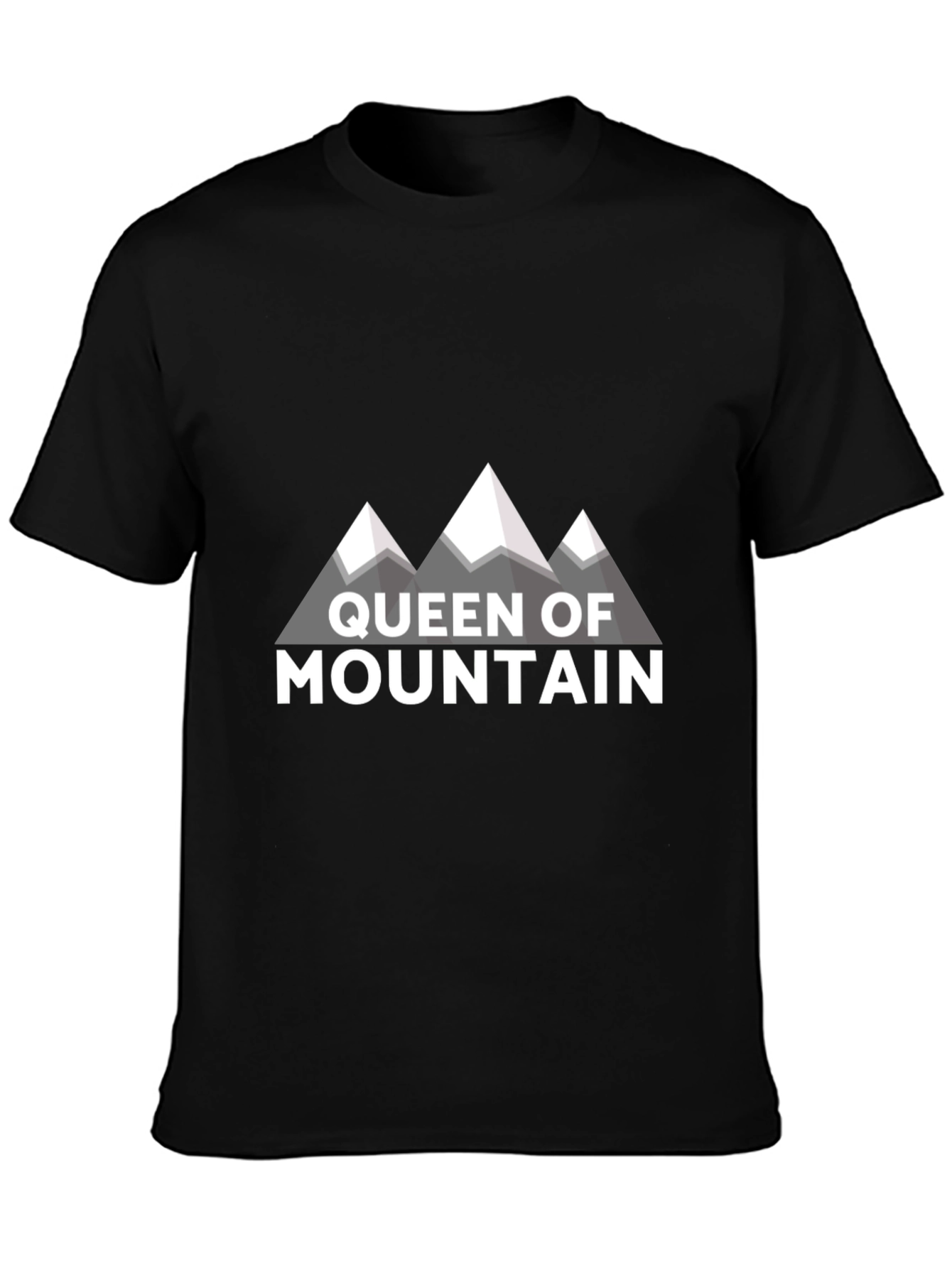 Queen of Mountain Graphic Tee - Black