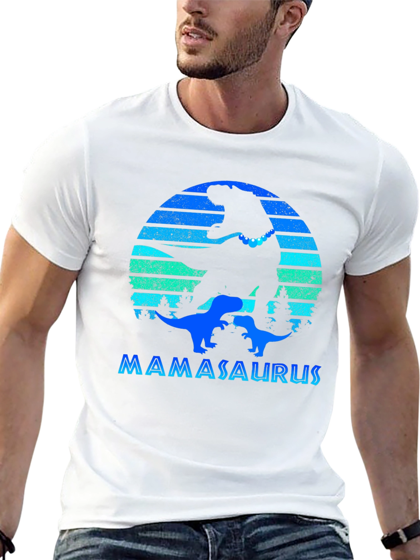 Mamasaurus Dinosaur T-Shirt Mothers Day Gift