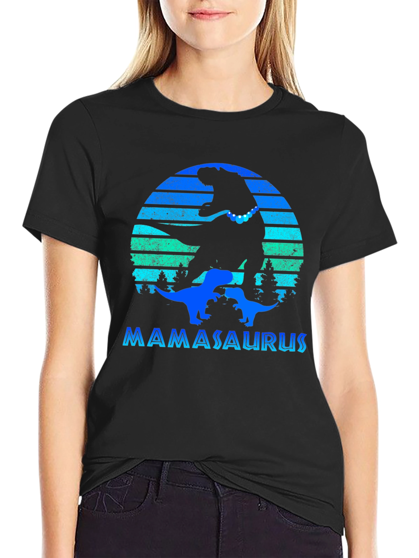 Mamasaurus Dinosaur T-Shirt Mothers Day Gift
