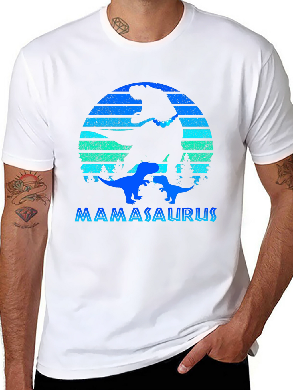 Mamasaurus Dinosaur T-Shirt Mothers Day Gift