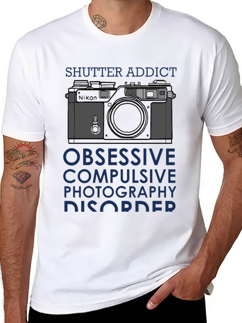 Shutter Addict T-Shirt - Obsessive Photography Disorder