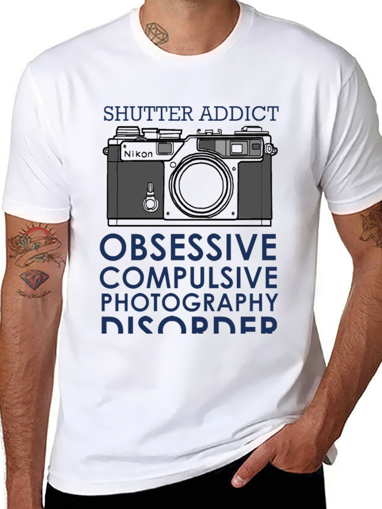 Shutter Addict T-Shirt - Obsessive Photography Disorder