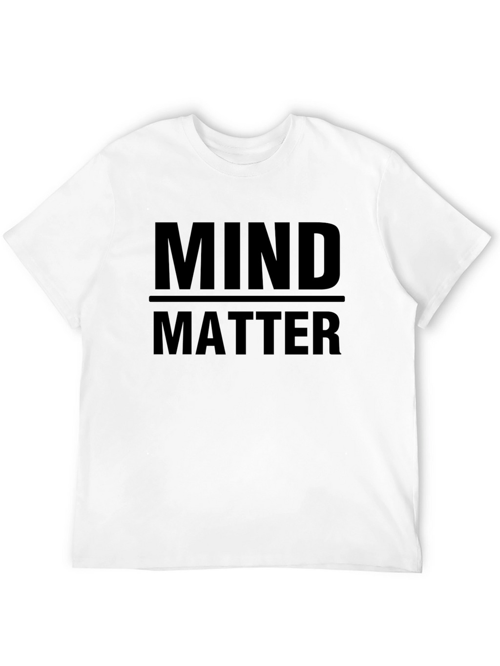Mind Over Matter Black Graphic Tee Shirt
