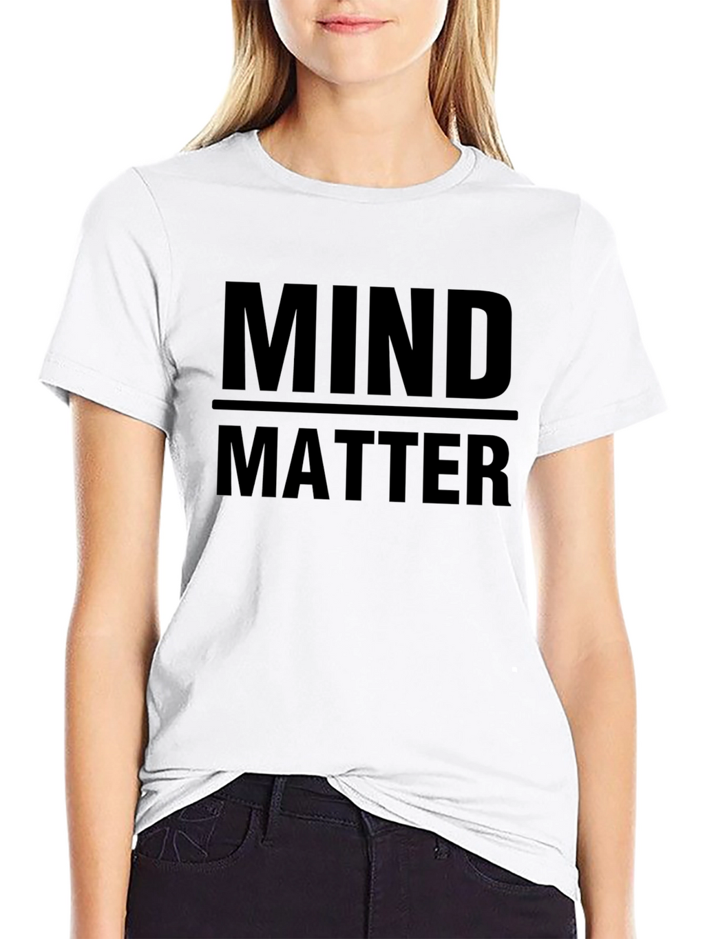 Mind Over Matter Black Graphic Tee Shirt