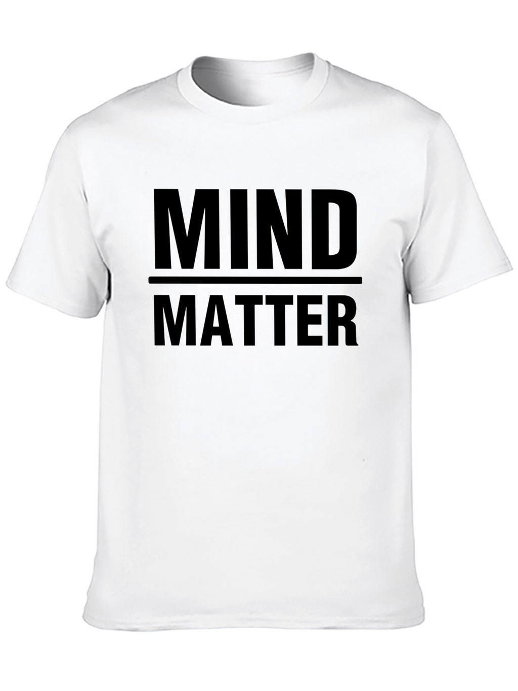 Mind Over Matter Black Graphic Tee Shirt
