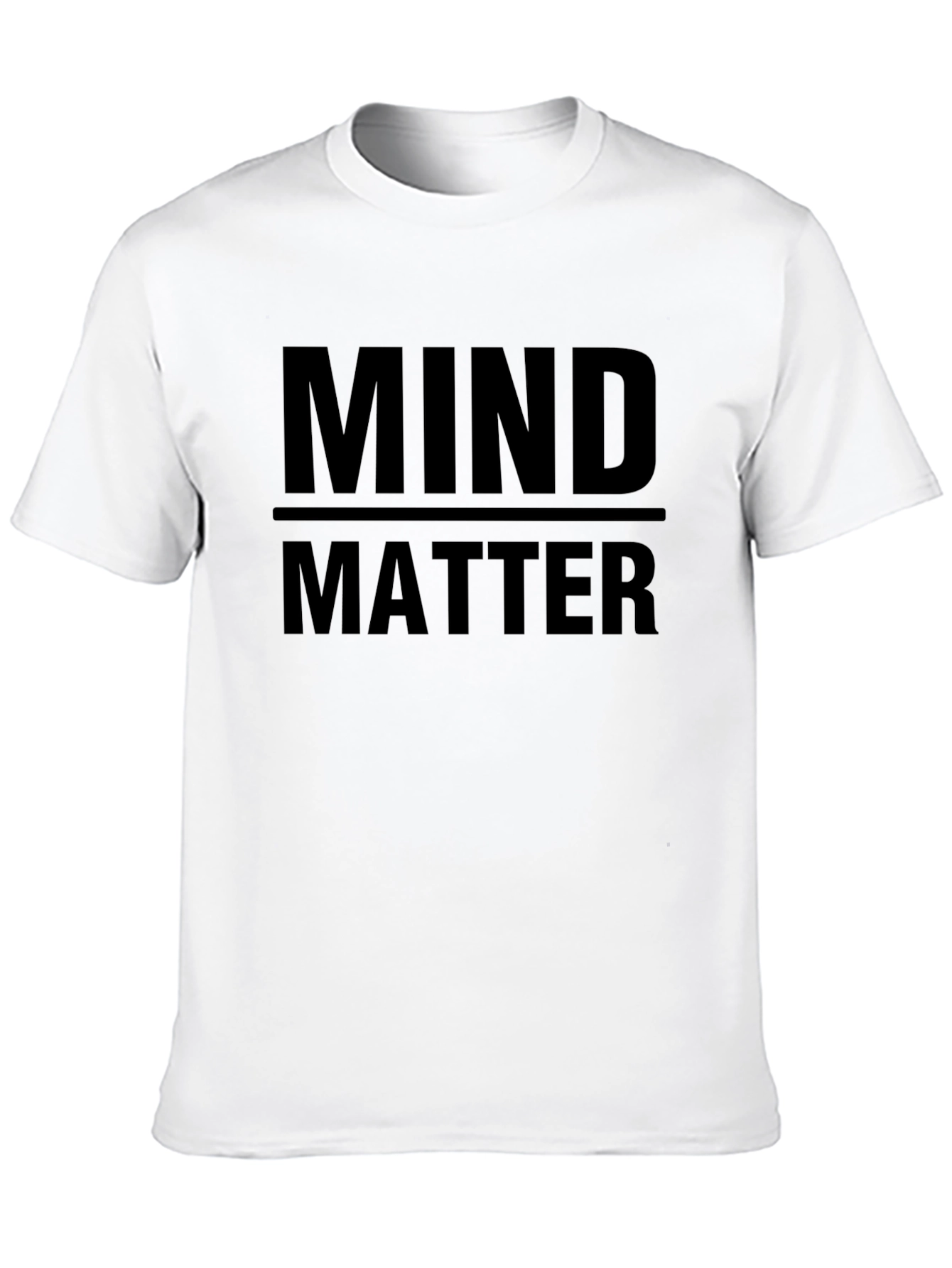 Mind Over Matter Black Graphic Tee Shirt