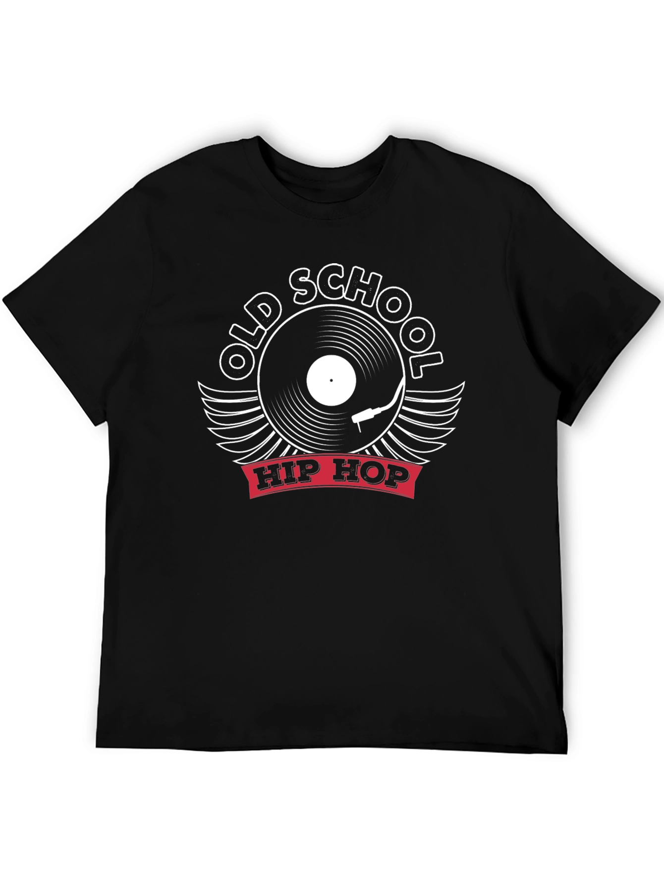Old School Hip Hop T-Shirt - Vintage Vinyl Record Design