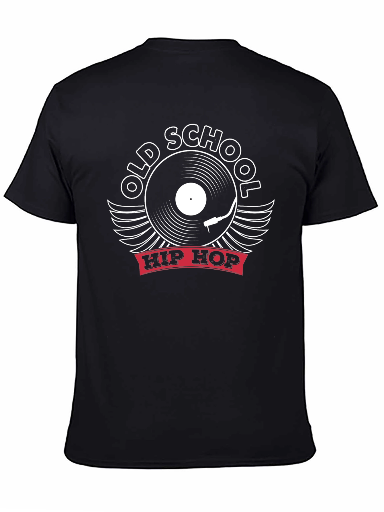 Old School Hip Hop T-Shirt - Vintage Vinyl Record Design
