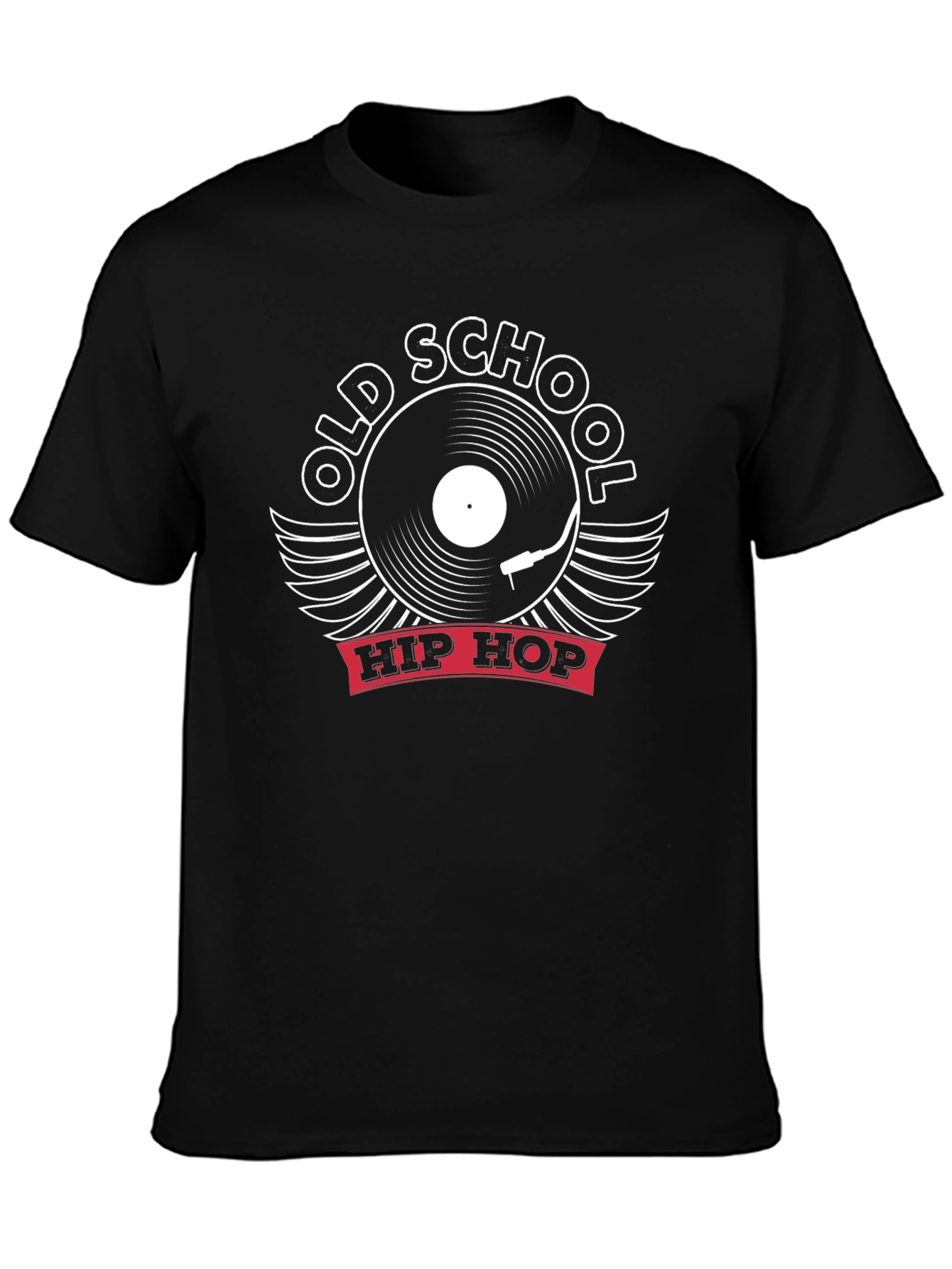 Old School Hip Hop T-Shirt - Vintage Vinyl Record Design