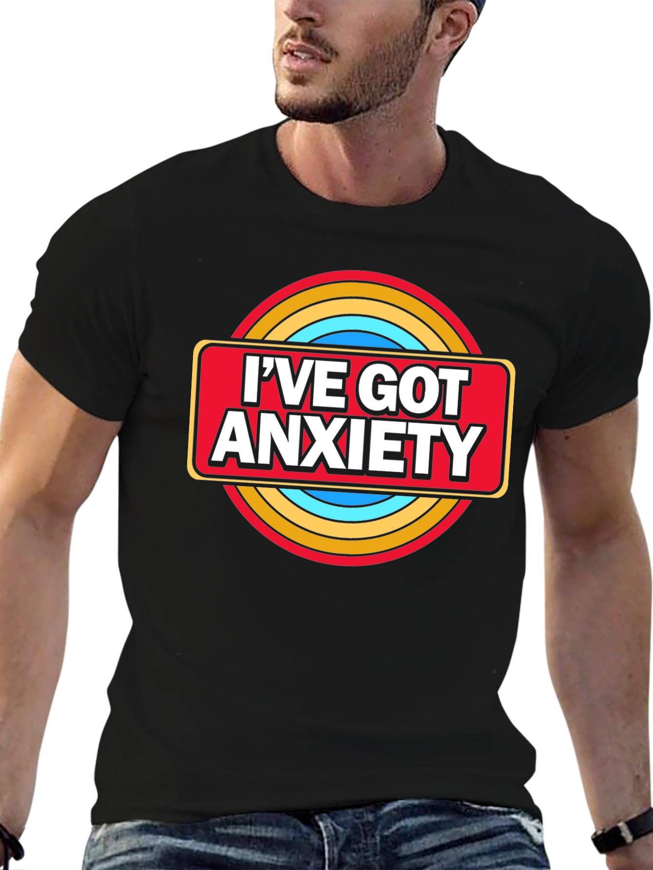 Ive Got Anxiety Graphic T-Shirt - Black