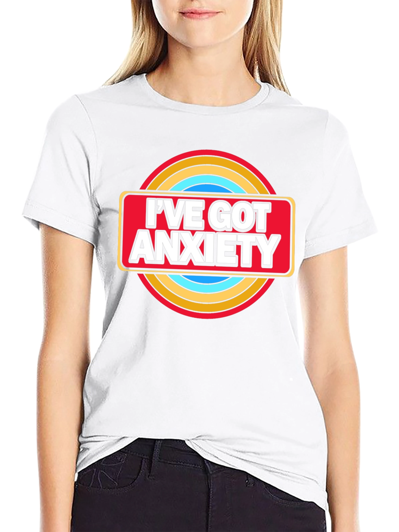 Ive Got Anxiety Graphic T-Shirt - Black