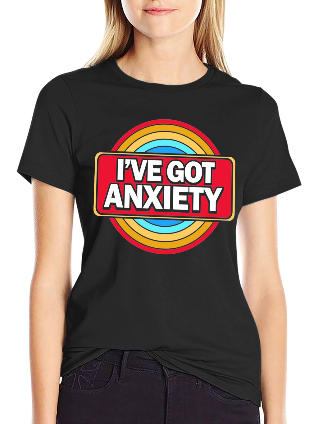 Ive Got Anxiety Graphic T-Shirt - Black