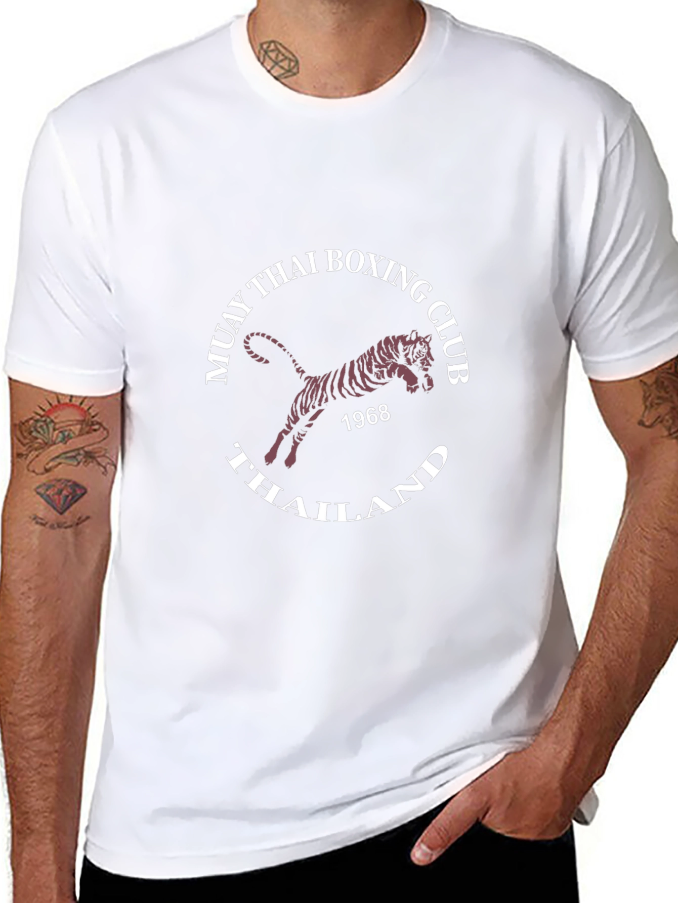 Muay Thai Boxing Club Black Graphic Tee